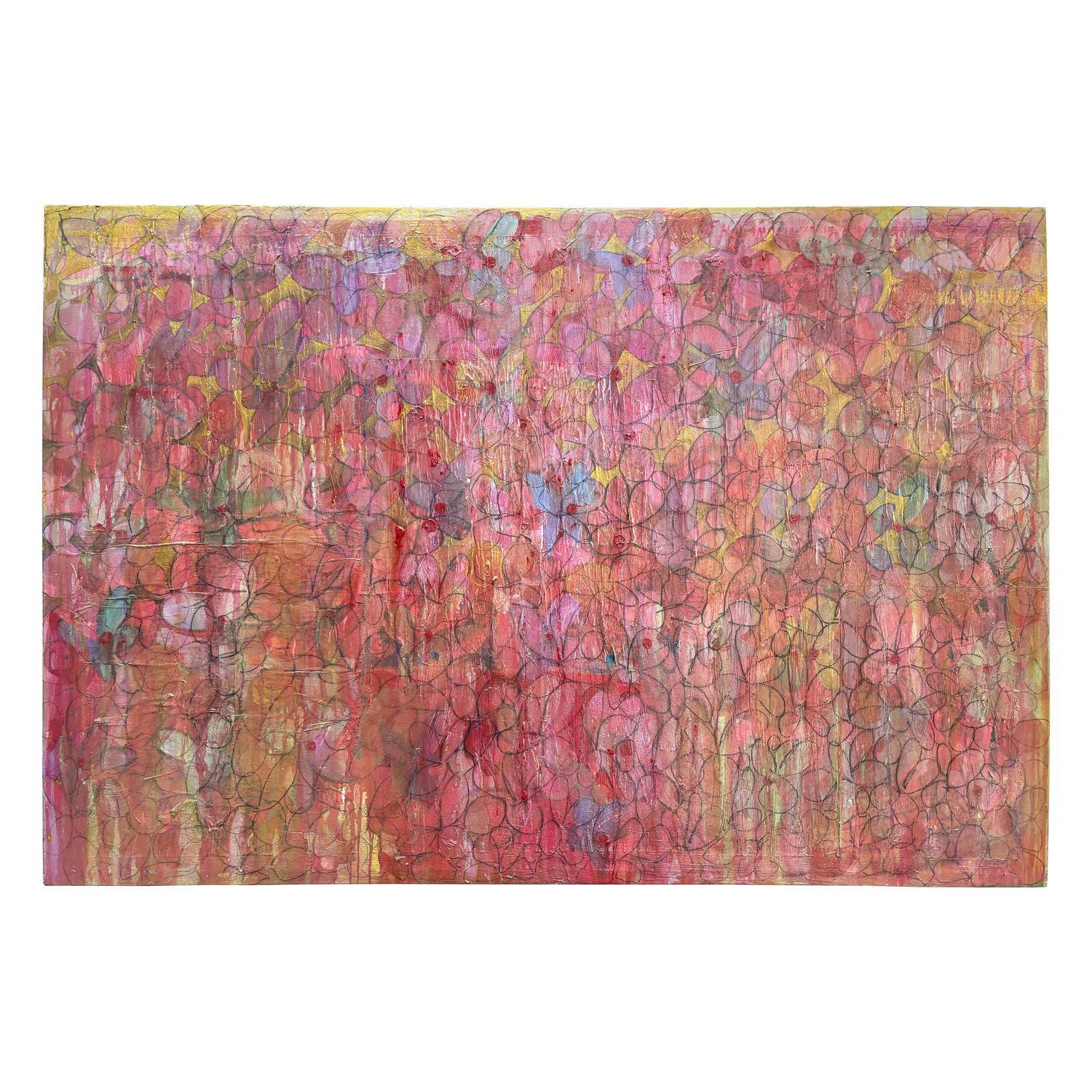 Mark Cherry, "Field of Flowers, Pink and Blue"