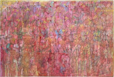 Mark Cherry, "Field of Flowers, Pink and Blue"