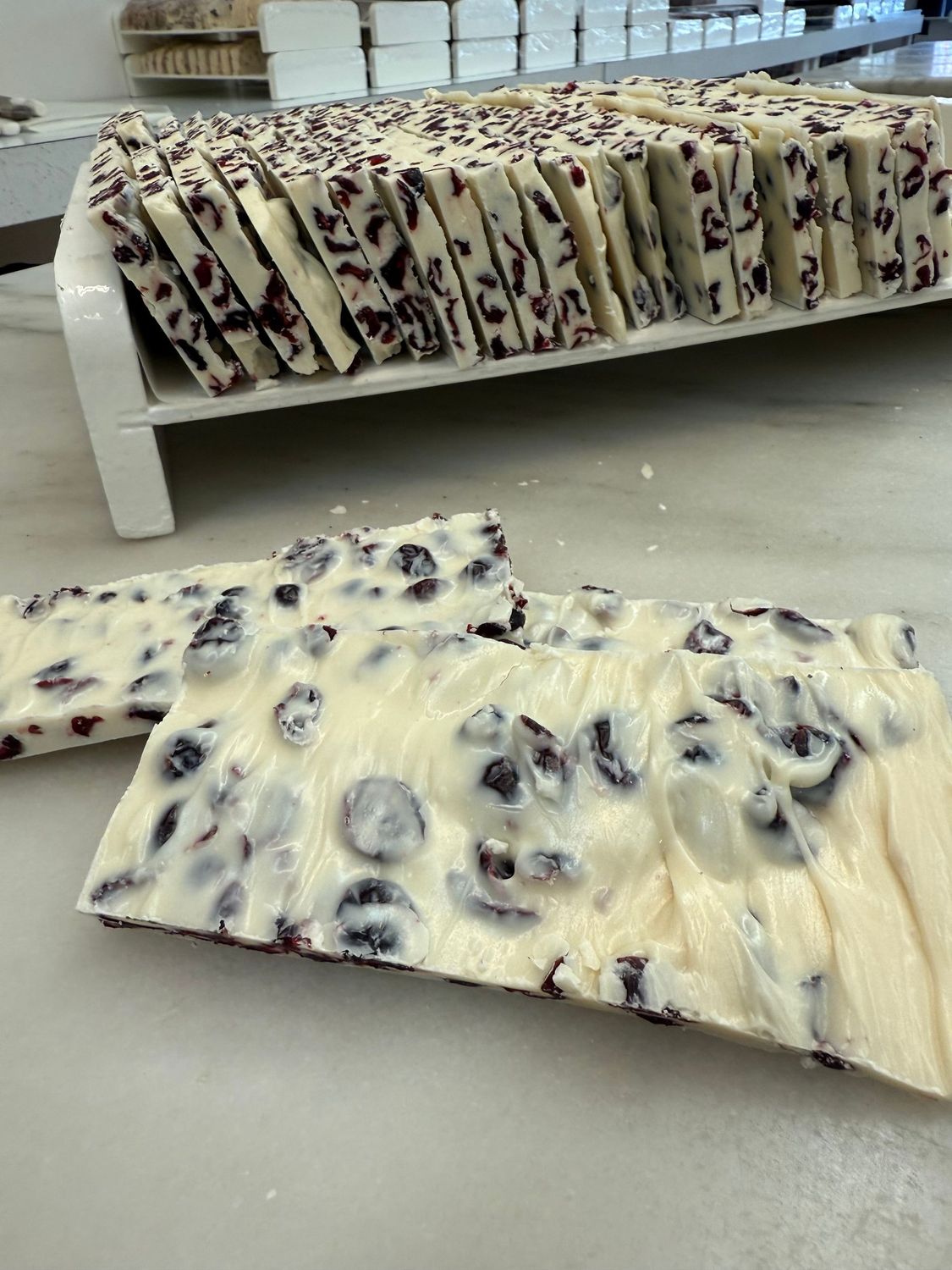 White Chocolate Cranberry Bark