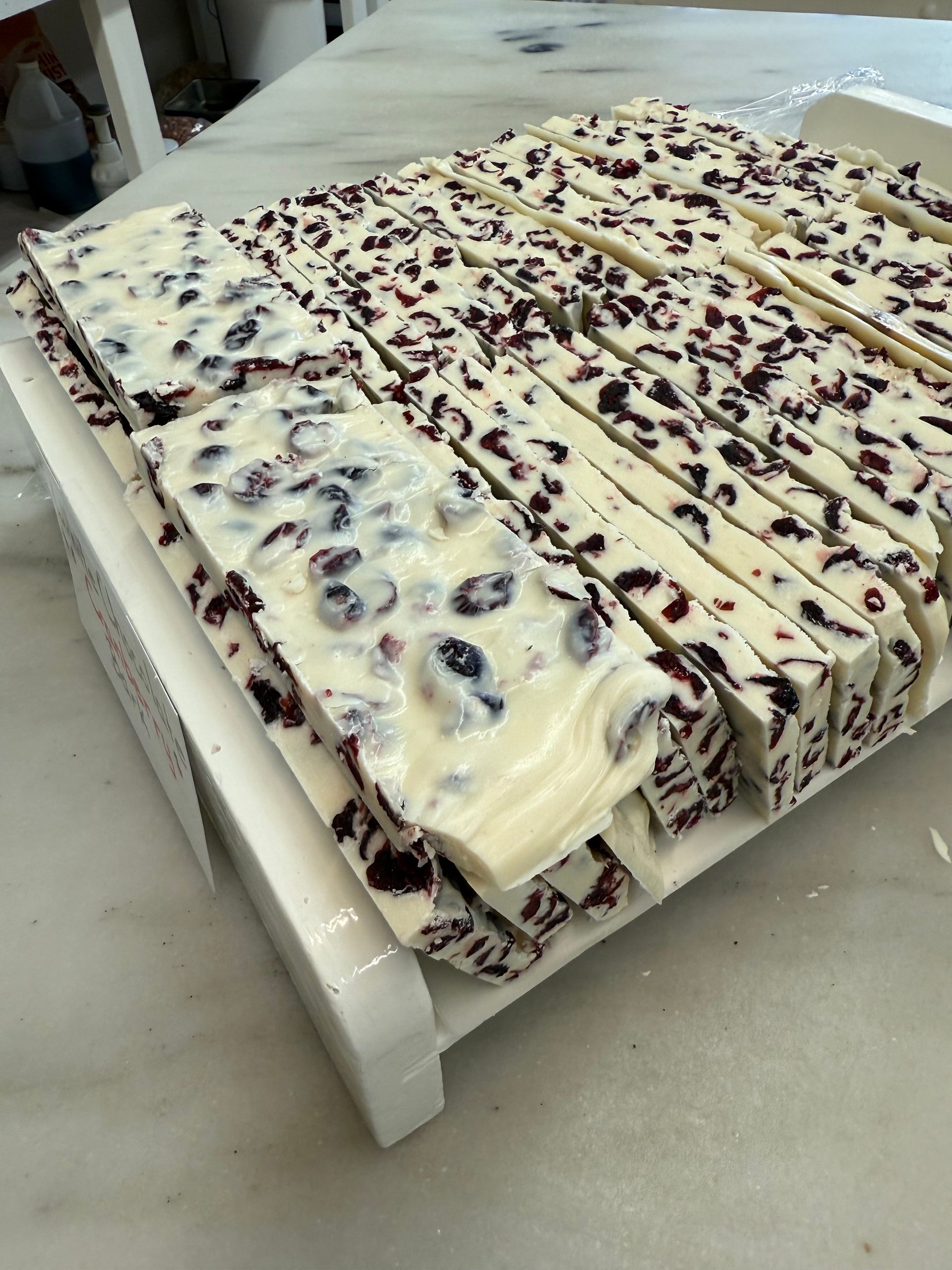 White Chocolate Cranberry Bark