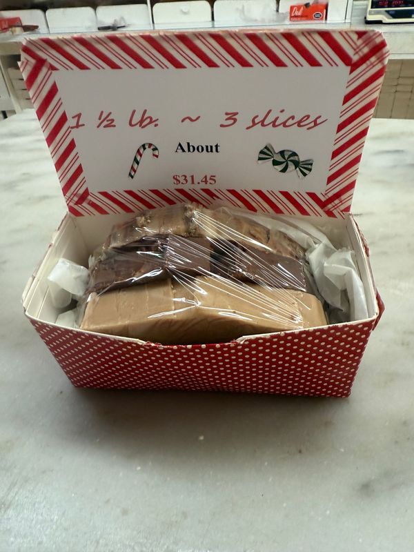 1 1/2 Lb. Box -- 3 slices 1 1/2 Lb. Box -- 3 slices