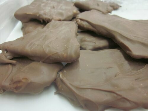 Chocolate Covered Peanut Brittle