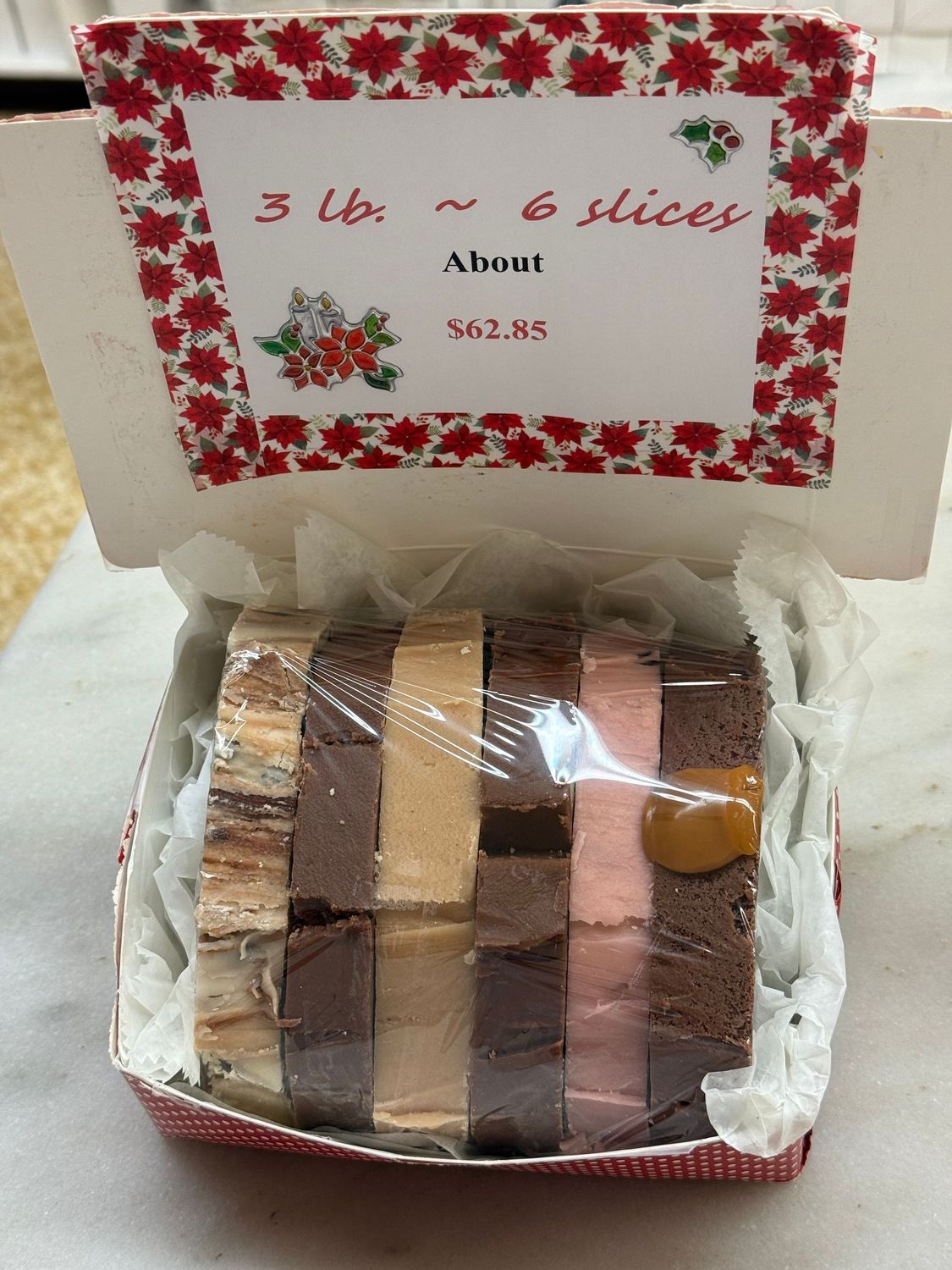 3 lb. box --6 Slices  Get 2 FREE