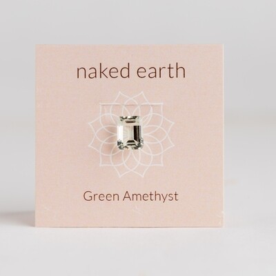 Green Amethyst Emerald Facet