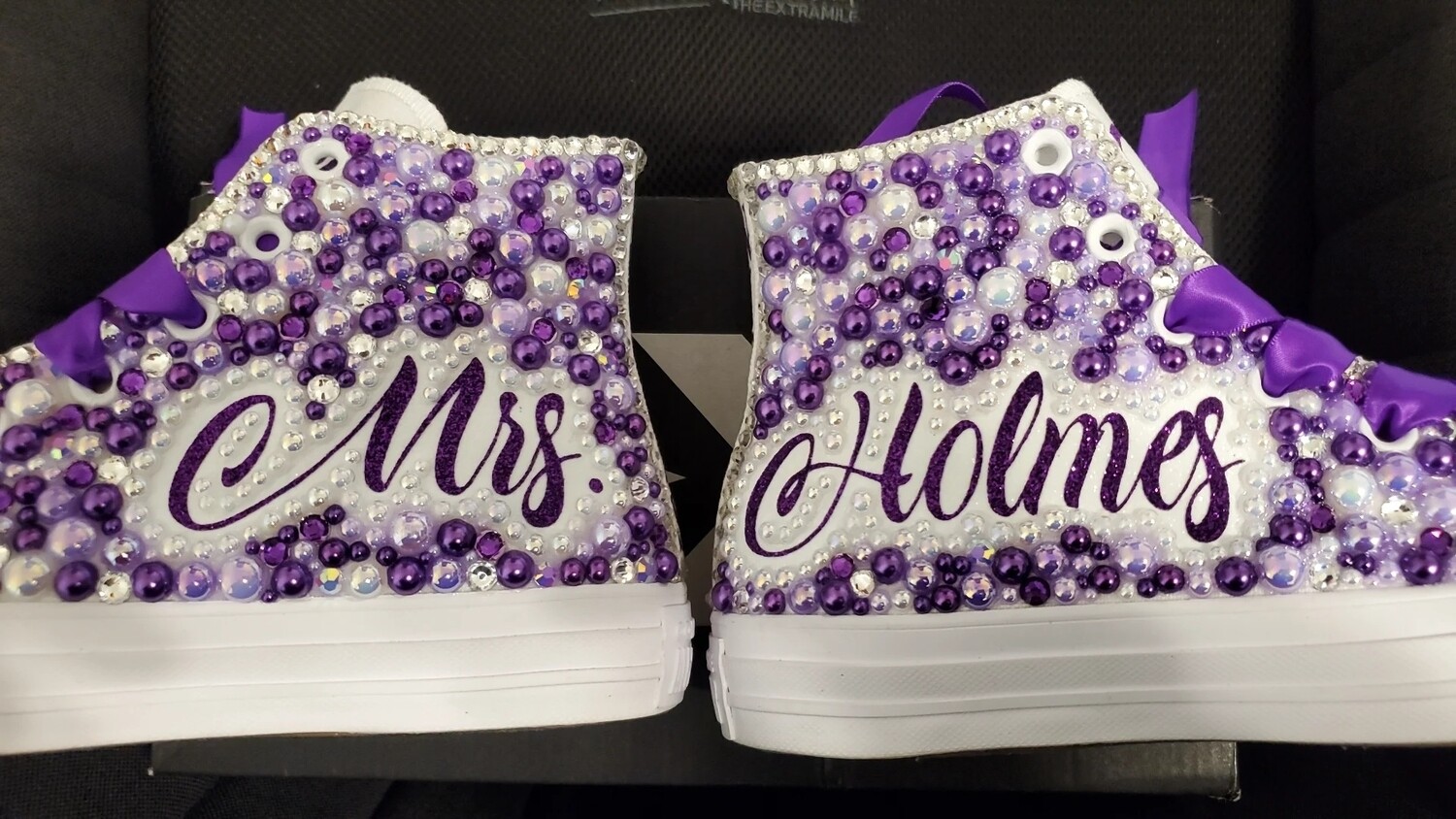 High Top Purple Tennis Shoes