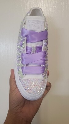 Lavender Bling Tennis Shoes