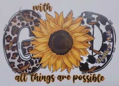 WITH GOD ALL THINGS ARE POSSIBLE MUGS - 15oz