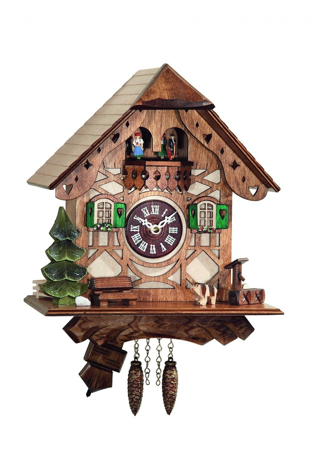 9" Chalet with moving dancers