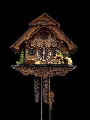 11" Chalet Volksmarcher raises staff