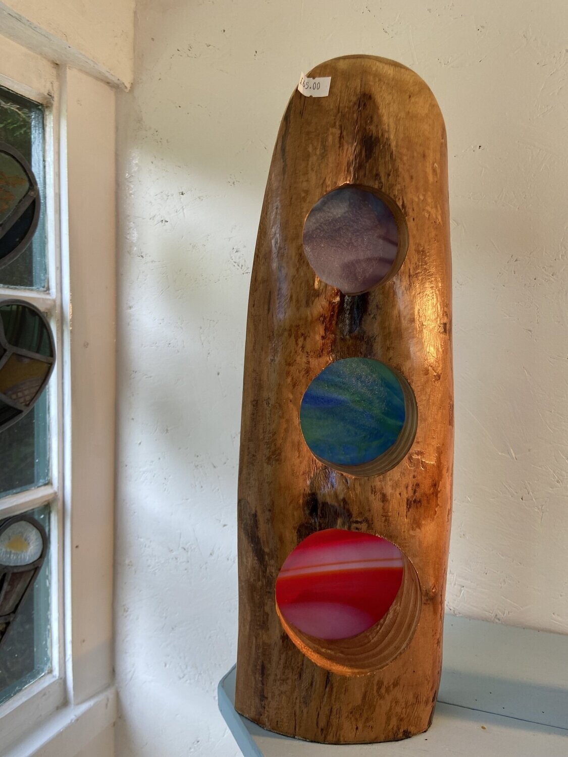 Wood and Glass Sculpture