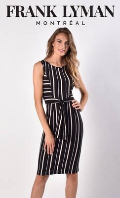 Frank Lyman Blk Beige Dress