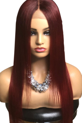 RAVEN Red Straight Wig