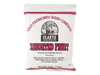 Claey's Old Fashioned Hard Candy - ASSORTED FRUIT DROPS