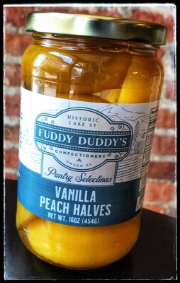 Fuddy Duddy's Vanilla Peach Halves - Pint