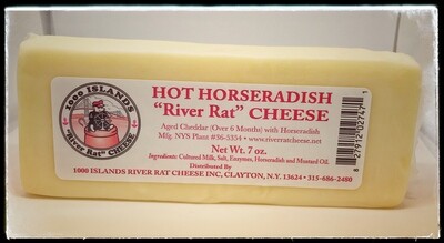 River Rat HOT Horseradish Cheese