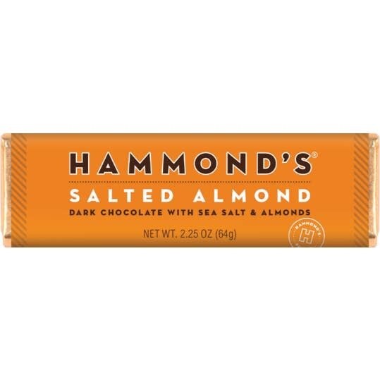 Hammond's Dark Chocolate Salted Almond Bar