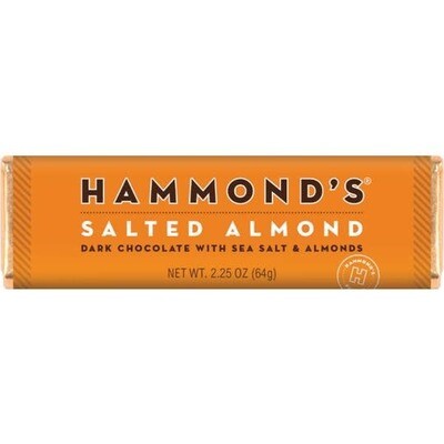 Hammond&#39;s Dark Chocolate Salted Almond Bar
