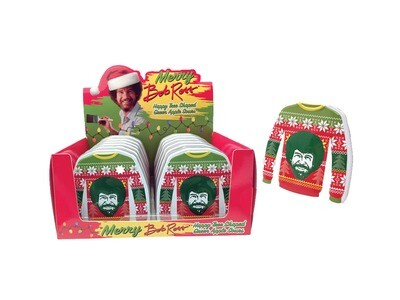Bob Ross Ugly Sweater Happy Tree Shaped Green Apple Sours