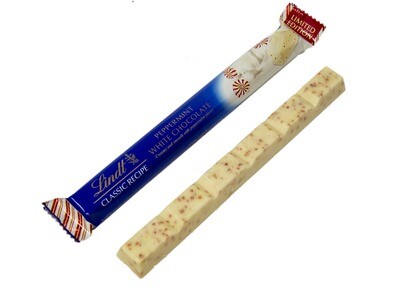 Lindt Peppermint White Chocolate Sticks