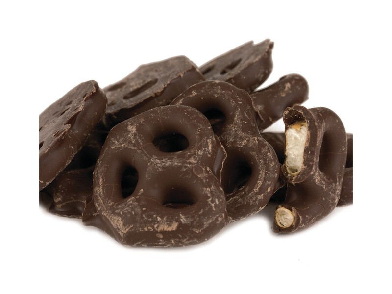 Dark Chocolate Dipped Pretzels