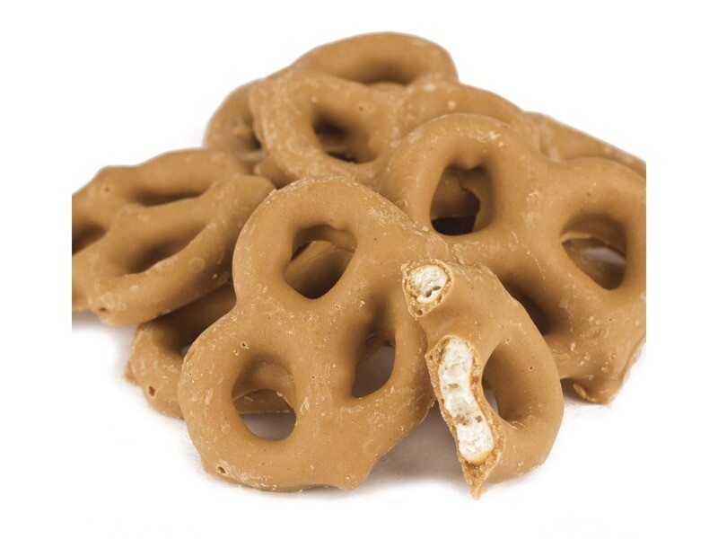 Peanut Butter Frosted Pretzels