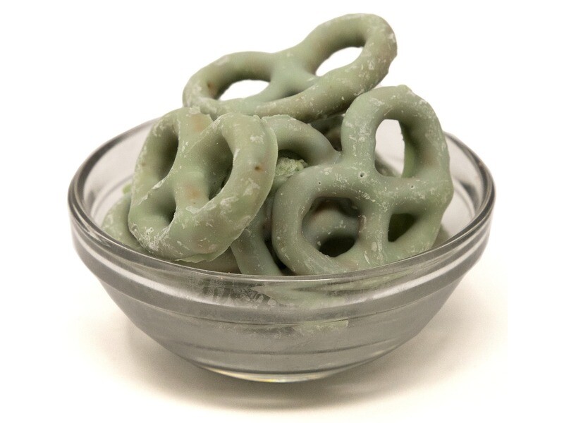 Key Lime Frosted Pretzels