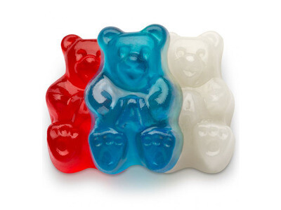 Red, White &amp; Blue Gummy Bears