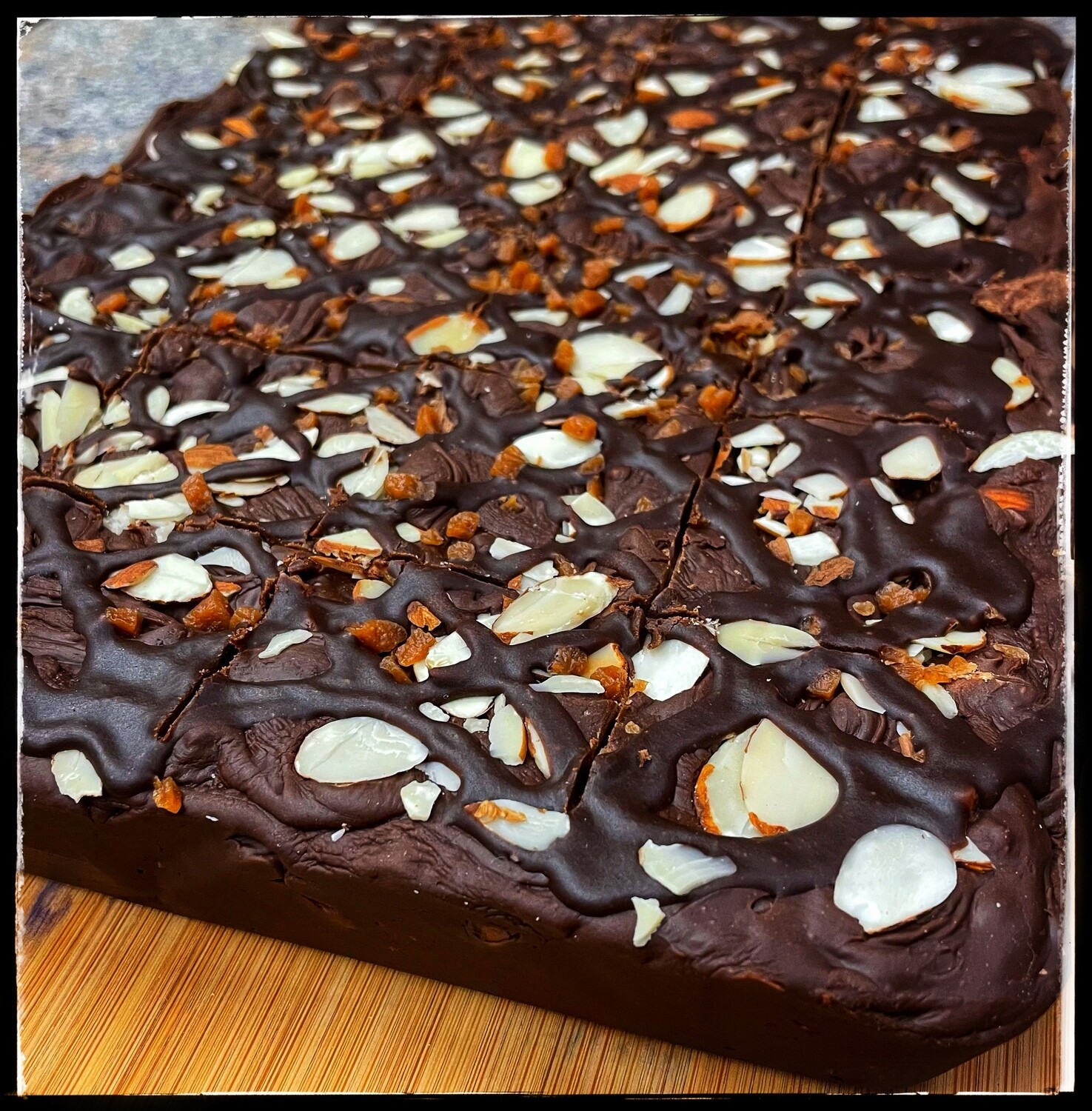 FUDGE OF THE MONTH - DARK CHOCOLATE ALMOND TOFFEE