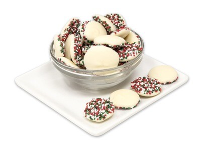 Christmas White Chocolate Nonpareils