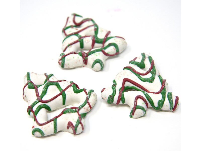 Christmas Tree Drizzle Pretzels