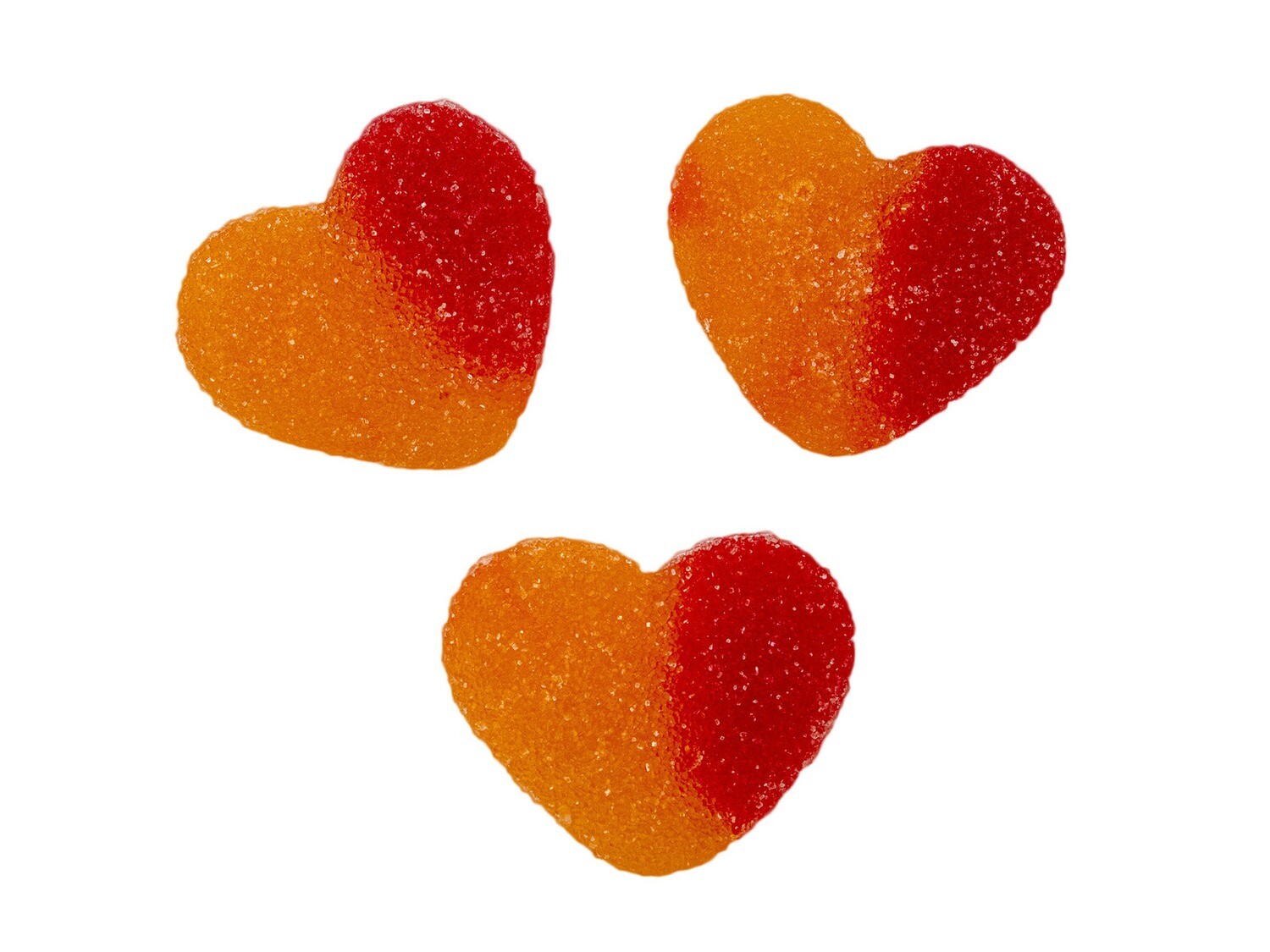 Gummy Peach Hearts