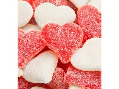 Sour Sanded Valentine's Hearts