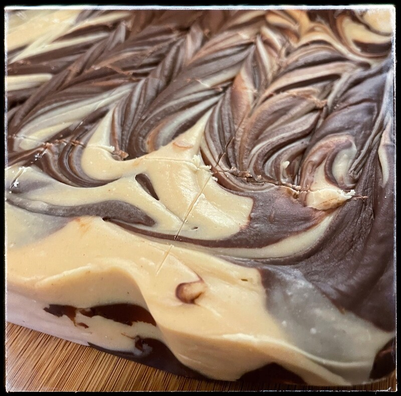 PEANUT BUTTER CHOCOLATE SWIRL FUDGE