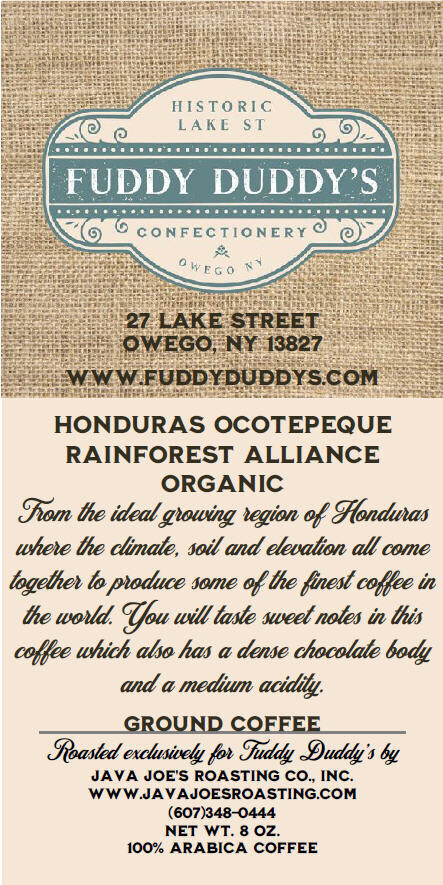 Honduras Organic - Fuddy Duddy's Whole Bean Coffee