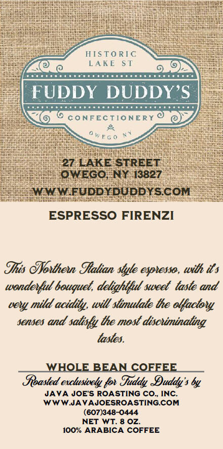 Espresso Firenzi - Fuddy Duddy's Whole Bean Coffee