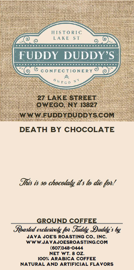 Death By Chocolate - Fuddy Duddy's Ground Coffee