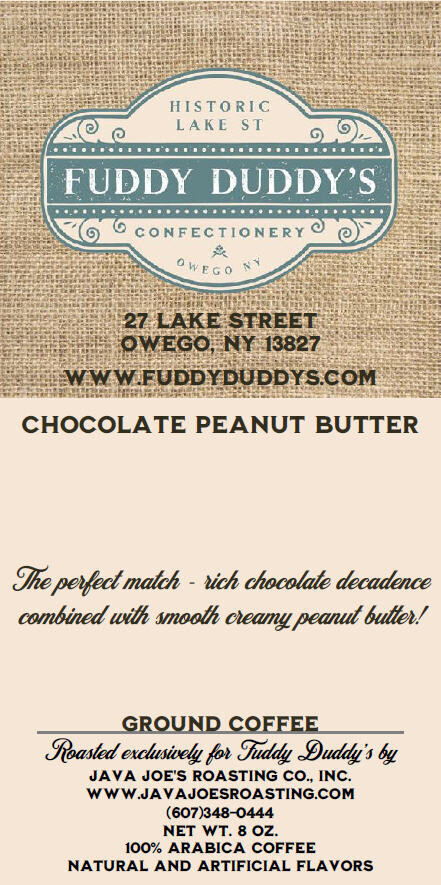 Chocolate Peanut Butter Fuddy Duddys Ground Coffee