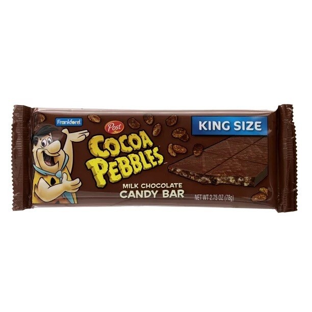 Post Cocoa Pebbles King Size Milk Chocolate Candy Bar