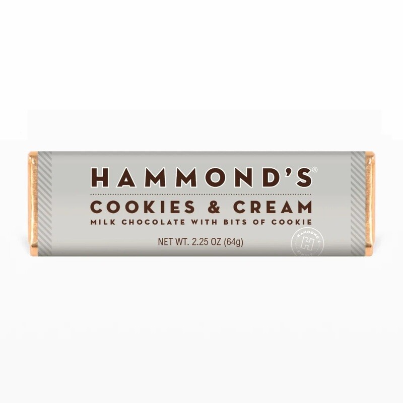 Hammond&#39;s Cookies &amp; Cream Milk Chocolate Bar