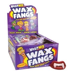 Wack-O-Wax Cherry Flavored Wax Fangs
