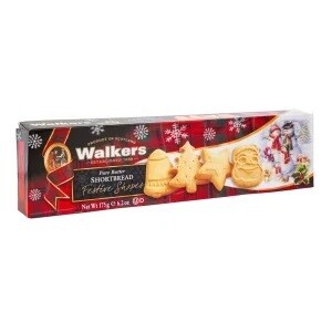 Walkers Pure Butter Shortbread Festive Holiday Shapes