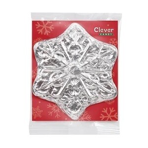 Solid Milk Chocolate Foiled Snowflake