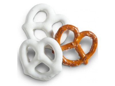 White Frosting Pretzels