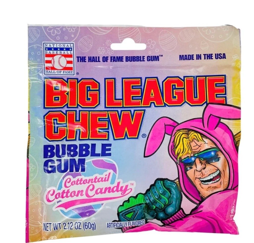 Big League Chew Cottontail Cotton Candy Bubble Gum