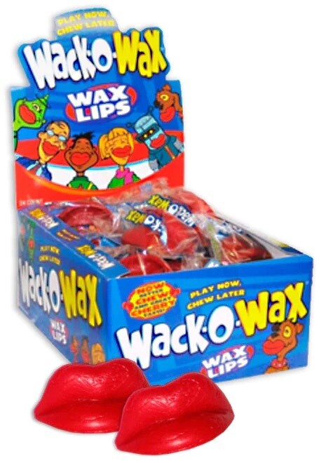 Wack-O-Wax Cherry Flavored Wax Lips