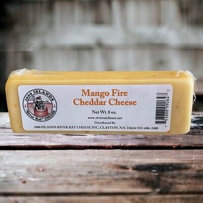 River Rat Mango Fire Cheddar Cheese