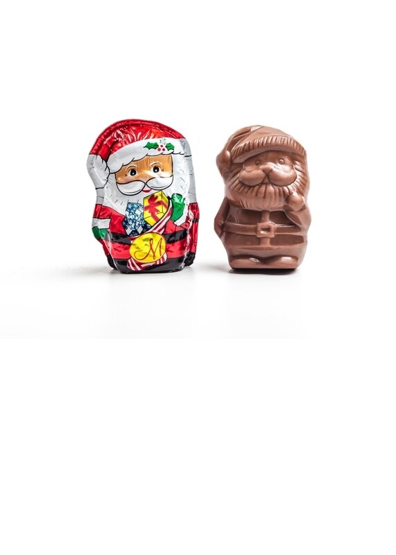 Madelaine Semi Solid Milk Chocolate Santas - 1 oz