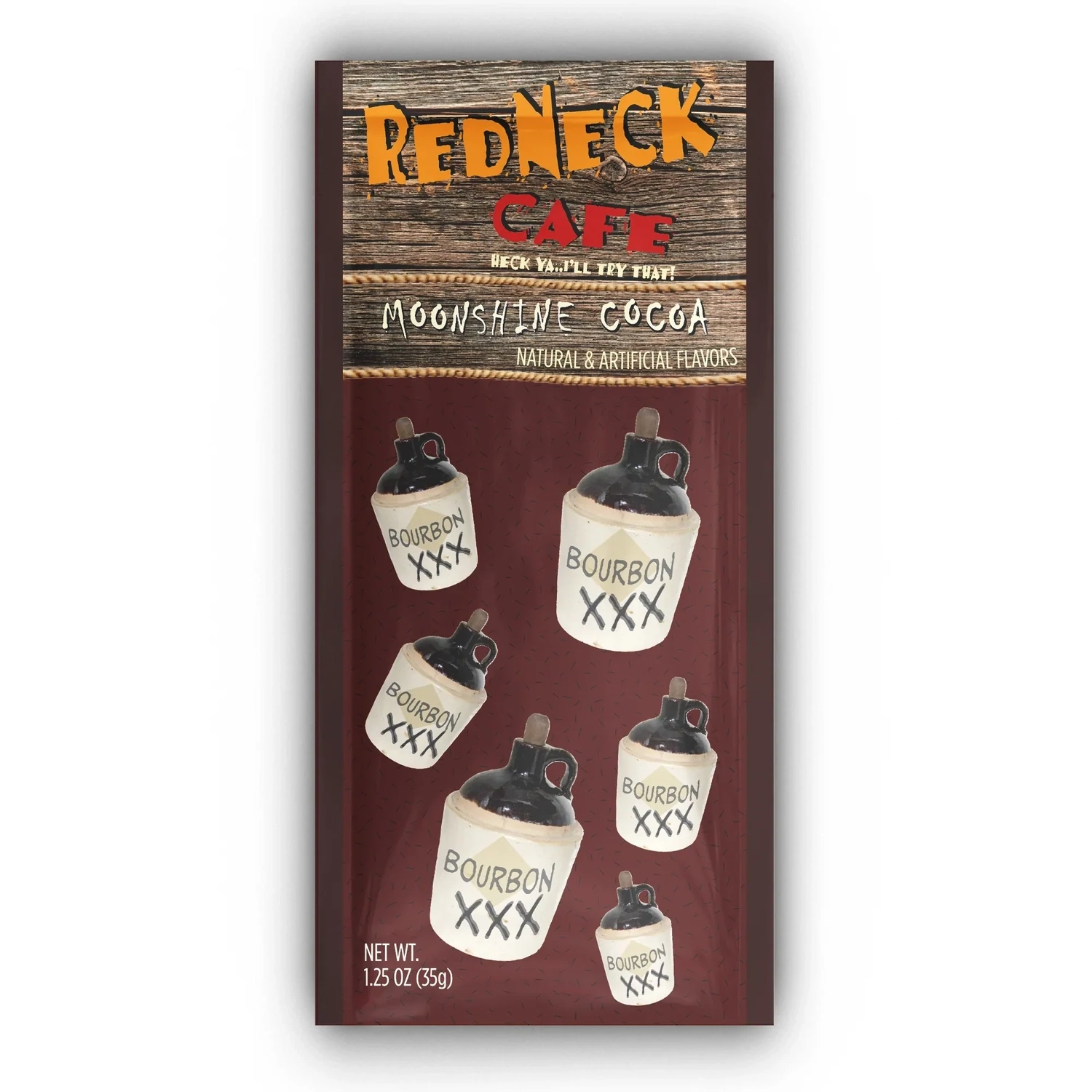 Redneck Cafe Moonshine Bourbon Cocoa Packet
