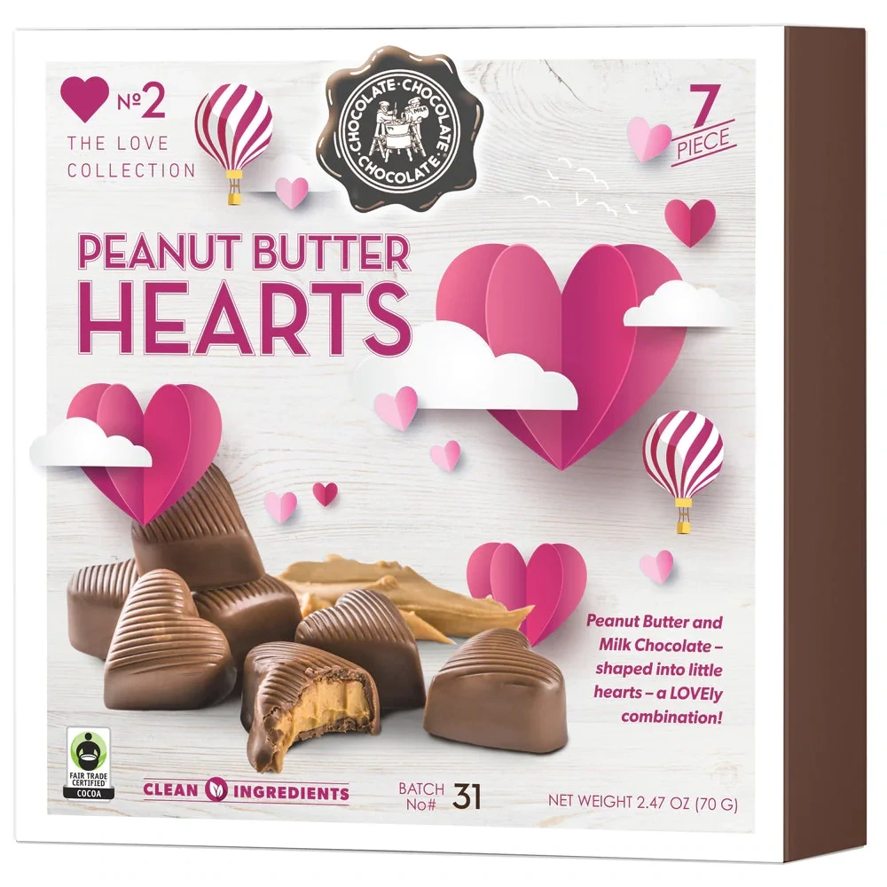 Craft Chocolate Peanut Butter Hearts