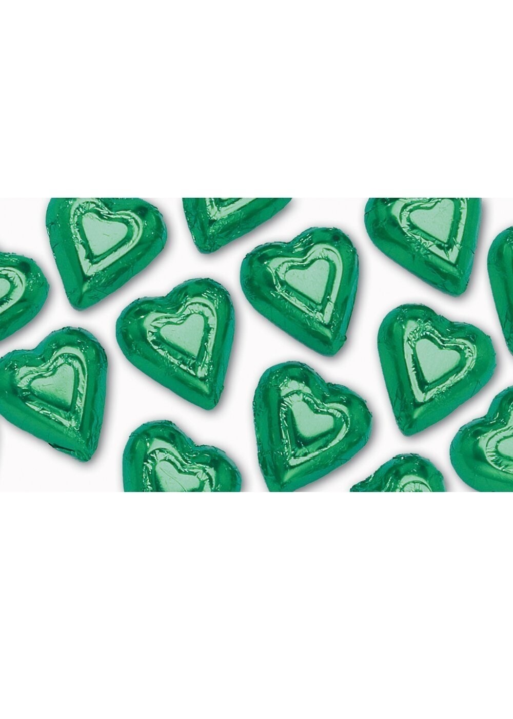 Madelaine Green Milk Chocolate Hearts